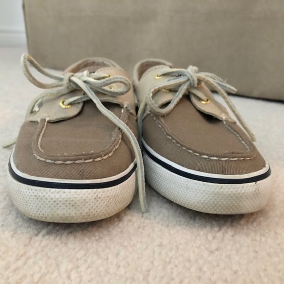 SPERRY Top Sider 2-Eye Boat Shoes in tan colour EUC, Size 7.5 - Picture 5 of 15
